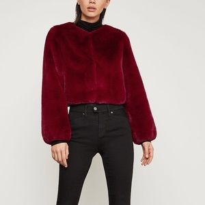 Faux Fur Crop Jacket